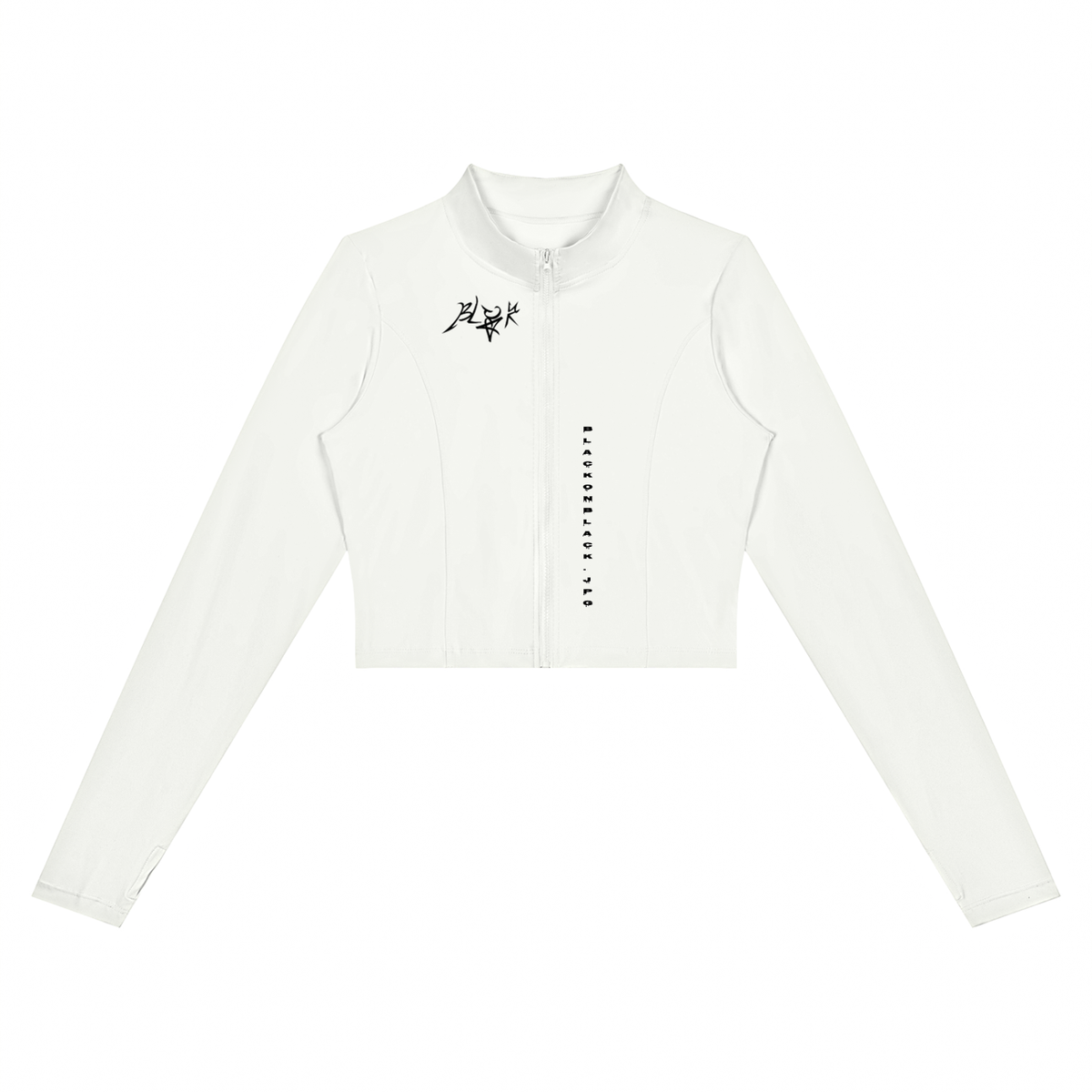 BLACK Women’s Crop Yoga Sports Jacket