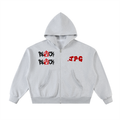 Fleeced Full-Zip Boxy Hoodie