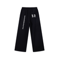 Contrast Tape Straight-Leg Sweatpants